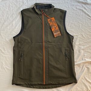 Men's wind shell evo vest, hunting, outdoor green moss